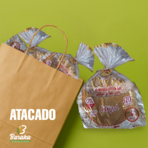 CAIXA 15 unid. Pão Sírio Integral com 6 unidades - 325g