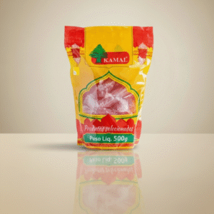 Goma Árabe Rahat Morango Kamal 500g – Caixa com 14 unidades