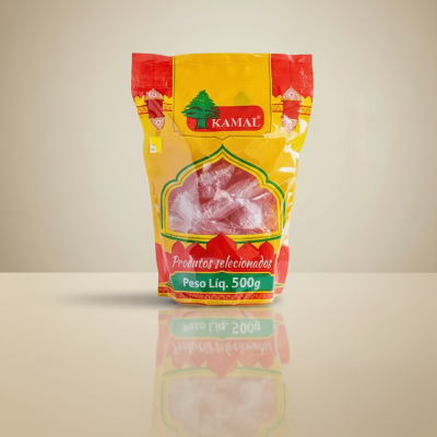 Goma Árabe Rahat Morango Kamal 500g – Caixa com 14 unidades