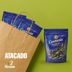 Atacado SEMENTE DE GIRASSOL CASTANIA SUNFLOWERS SEEDS 150g (12 UN)