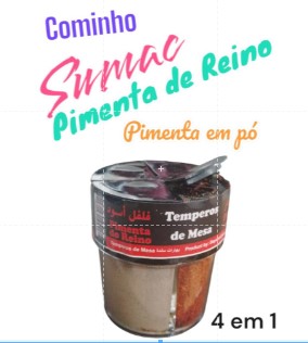 Tempero de Mesa / Sumac, Pimenta em pó, Pimenta do reino e Cominho - Imagem 2