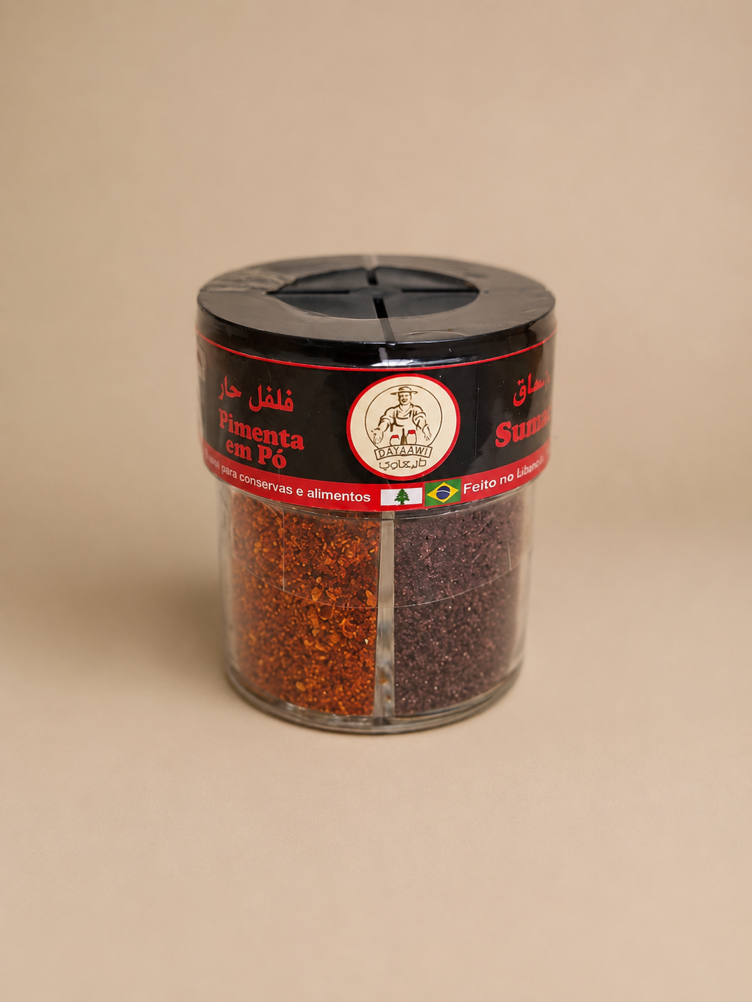 Tempero de Mesa / Sumac, Pimenta em pó, Pimenta do reino e Cominho